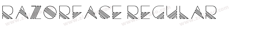 RazorFace-Regular字体转换