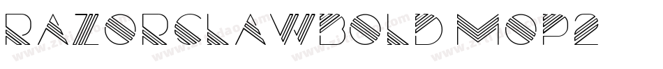 RazorclawBold-mOp2字体转换