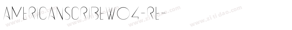 AmericanScribeW04-Re字体转换