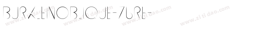 BurkleinOblique-76rE字体转换