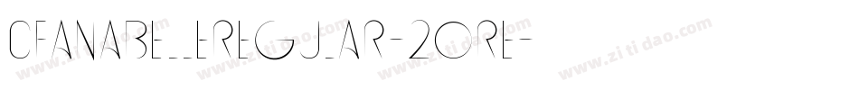 CfAnabelleRegular-20re字体转换