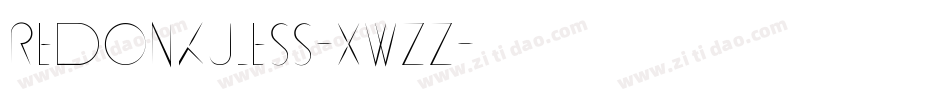 ReDonkULess-XWzZ字体转换