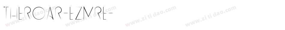 Theroar-eZMRe字体转换
