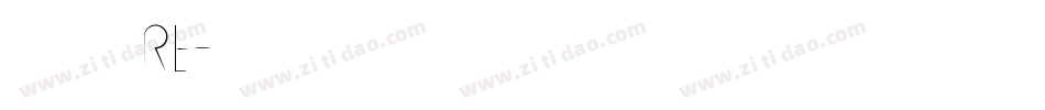 三极极黑re字体转换