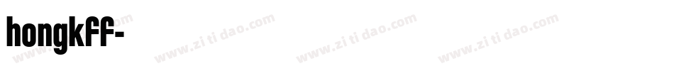 hongkff字体转换