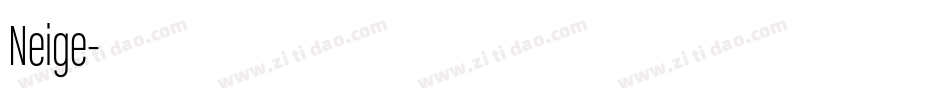 Neige字体转换