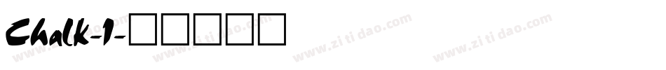 Chalk-1字体转换