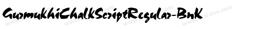 GurmukhiChalkScriptRegular-BnKB字体转换