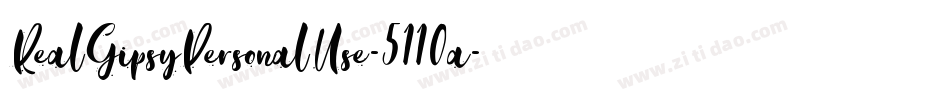 RealGipsyPersonalUse-5110a字体转换