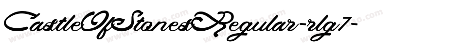 CastleOfStonesRegular-rlg7字体转换