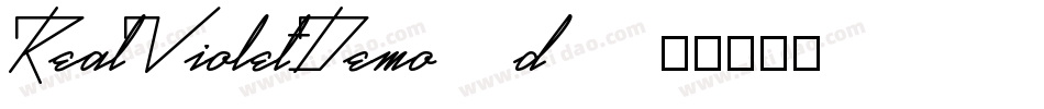 RealVioletDemo-5d08字体转换