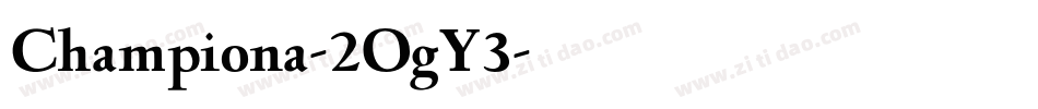 Championa-2OgY3字体转换