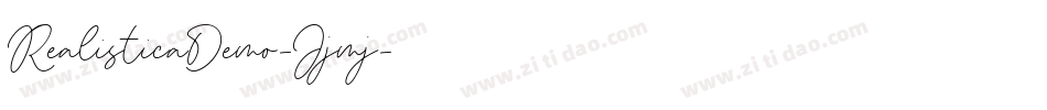 RealisticaDemo-Jjmj字体转换