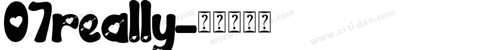 07really字体转换