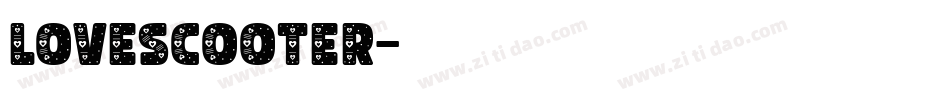 LOVESCOOTER字体转换