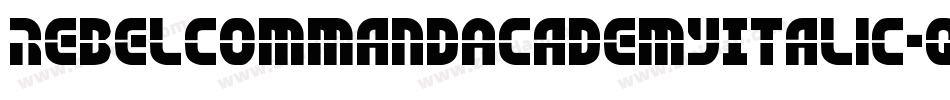 RebelCommandAcademyItalic-qZ032字体转换