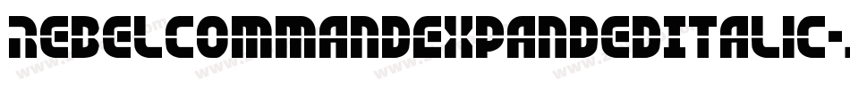 RebelCommandExpandedItalic-jERVR字体转换