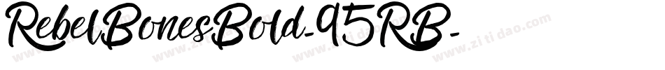 RebelBonesBold-95RB字体转换