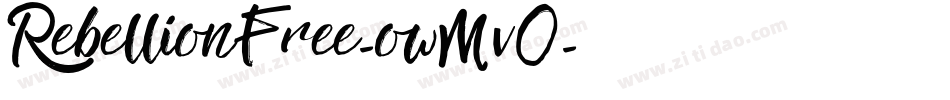 RebellionFree-owMv0字体转换 RebellionFree-owMv0字体转换