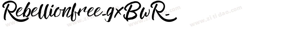 Rebellionfree-gxBwR字体转换