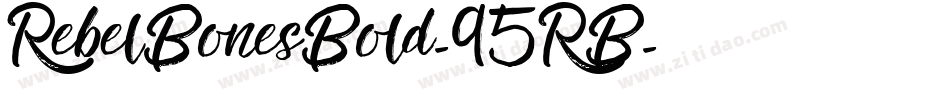 RebelBonesBold-95RB字体转换