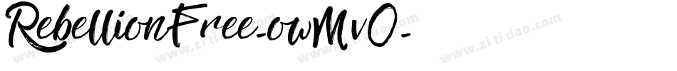 RebellionFree-owMv0字体转换 RebellionFree-owMv0字体转换