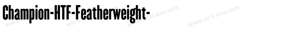 Champion-HTF-Featherweight字体转换