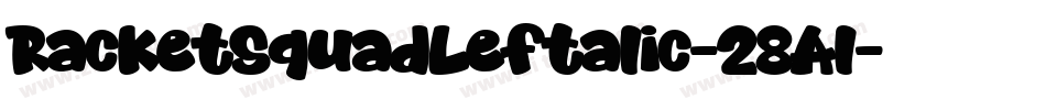 RacketSquadLeftalic-28Al字体转换