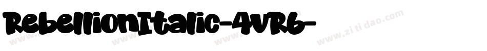 RebellionItalic-4vR6字体转换