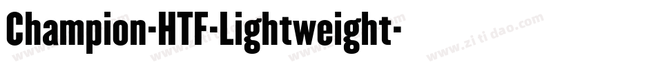 Champion-HTF-Lightweight字体转换