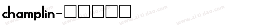 champlin字体转换