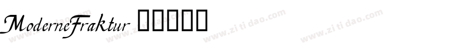 ModerneFraktur字体转换