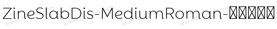 ZineSlabDis-MediumRoman字体转换