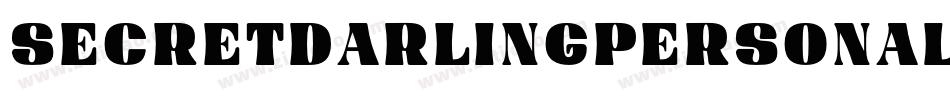 SecretDarlingPersonalUse-9YoGB字体转换