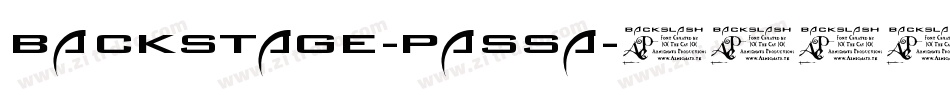 Backstage-PassA字体转换
