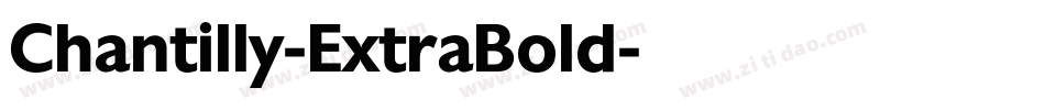 Chantilly-ExtraBold字体转换