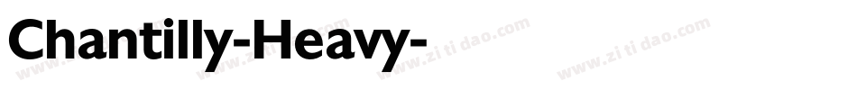 Chantilly-Heavy字体转换