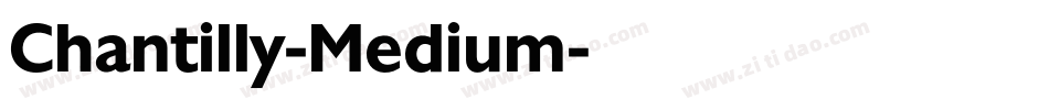 Chantilly-Medium字体转换