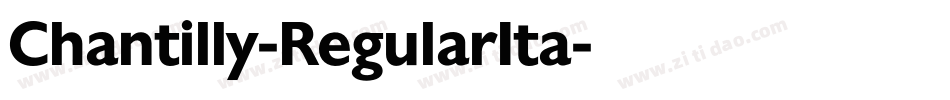 Chantilly-RegularIta字体转换