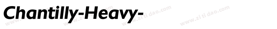 Chantilly-Heavy字体转换