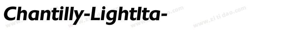 Chantilly-LightIta字体转换