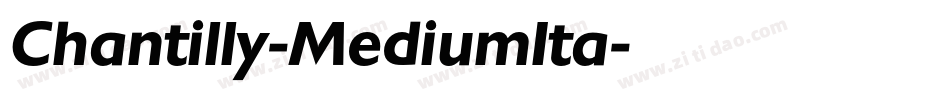 Chantilly-MediumIta字体转换