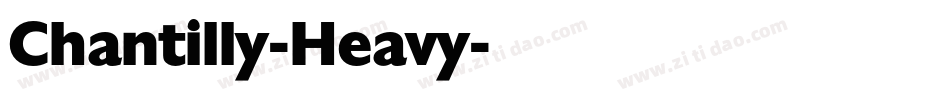 Chantilly-Heavy字体转换