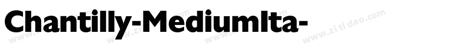 Chantilly-MediumIta字体转换