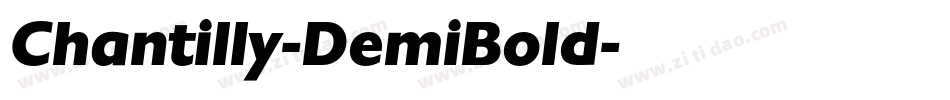 Chantilly-DemiBold字体转换