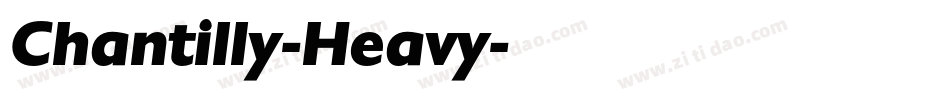 Chantilly-Heavy字体转换