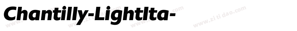 Chantilly-LightIta字体转换