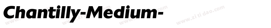 Chantilly-Medium字体转换