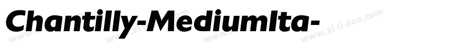 Chantilly-MediumIta字体转换