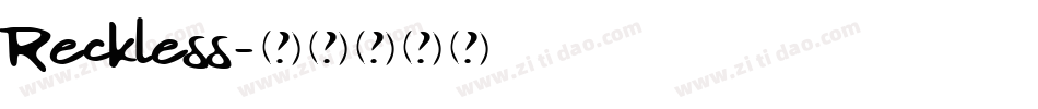 Reckless字体转换